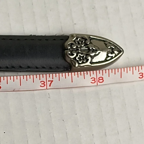 Woolrich Western Concho Black Braided Belt with Silver Buckle Size L - Picture 11 of 14